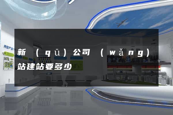 新區(qū)公司網(wǎng)站建站要多少錢