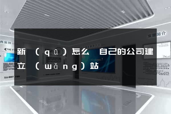 新區(qū)怎么給自己的公司建立網(wǎng)站