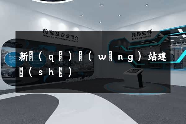 新區(qū)網(wǎng)站建設(shè)