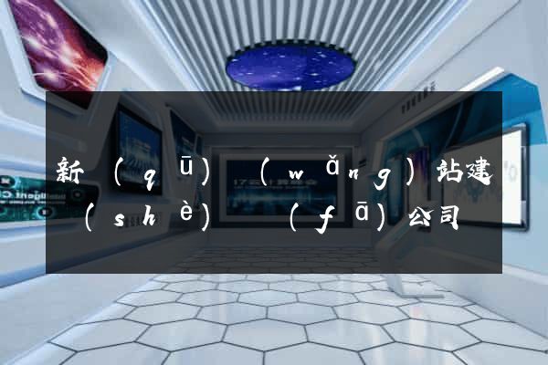 新區(qū)網(wǎng)站建設(shè)開發(fā)公司