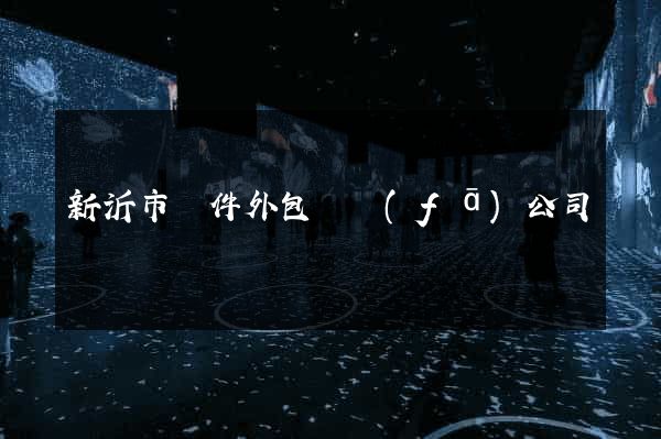 新沂市軟件外包開發(fā)公司