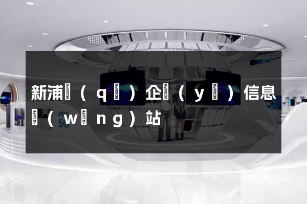 新浦區(qū)企業(yè)信息網(wǎng)站