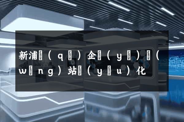 新浦區(qū)企業(yè)網(wǎng)站優(yōu)化