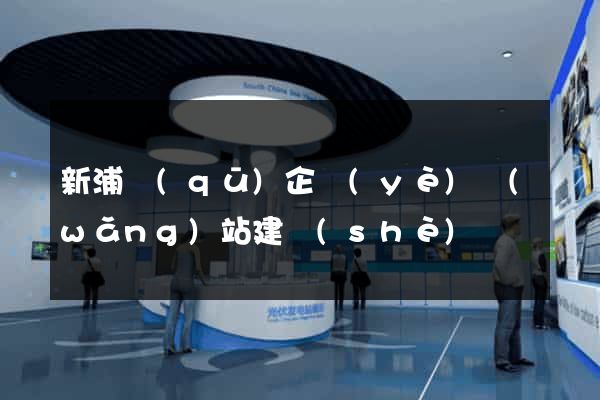 新浦區(qū)企業(yè)網(wǎng)站建設(shè)