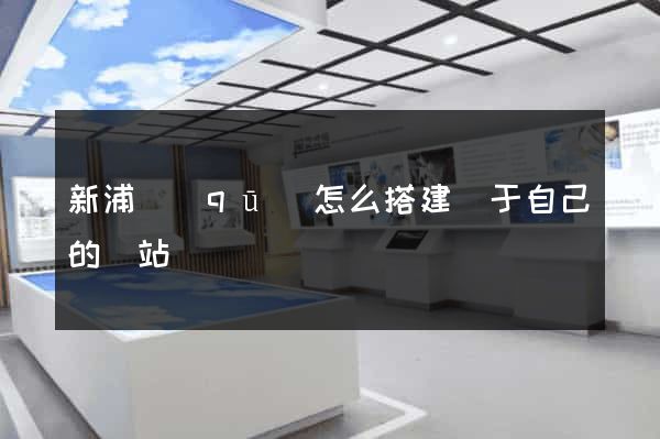 新浦區(qū)怎么搭建屬于自己的網站