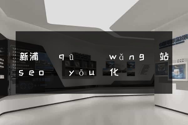 新浦區(qū)網(wǎng)站seo優(yōu)化