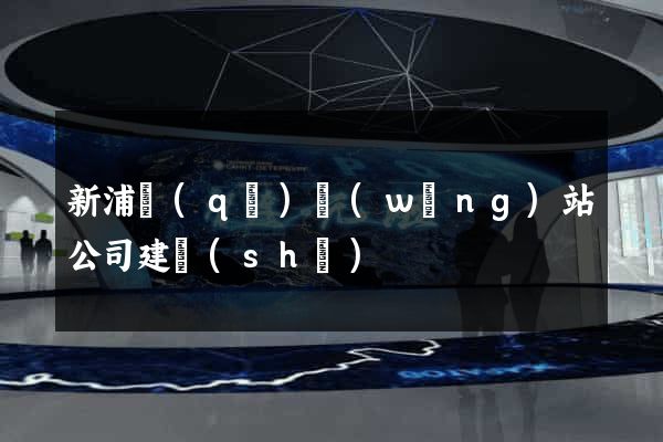 新浦區(qū)網(wǎng)站公司建設(shè)