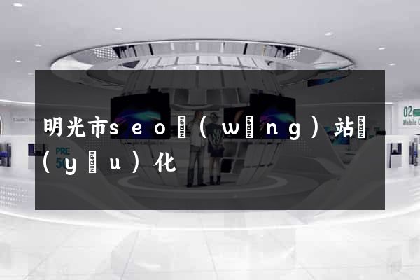 明光市seo網(wǎng)站優(yōu)化