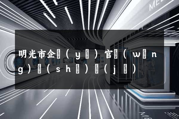 明光市企業(yè)官網(wǎng)設(shè)計(jì)