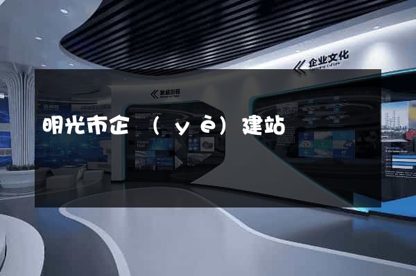 明光市企業(yè)建站