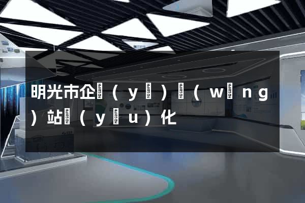 明光市企業(yè)網(wǎng)站優(yōu)化