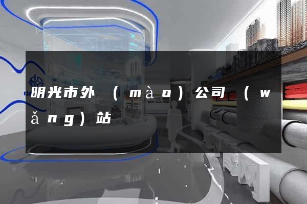 明光市外貿(mào)公司網(wǎng)站