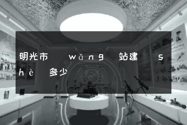 明光市網(wǎng)站建設(shè)多少錢