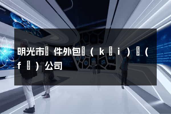 明光市軟件外包開(kāi)發(fā)公司