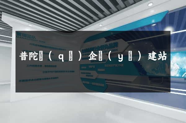 普陀區(qū)企業(yè)建站