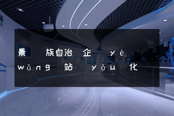 景寧畬族自治縣企業(yè)網(wǎng)站優(yōu)化