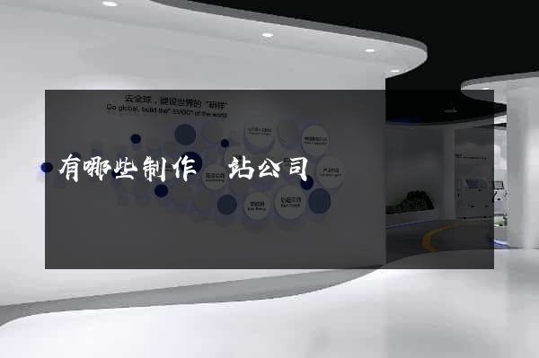 有哪些制作網站公司