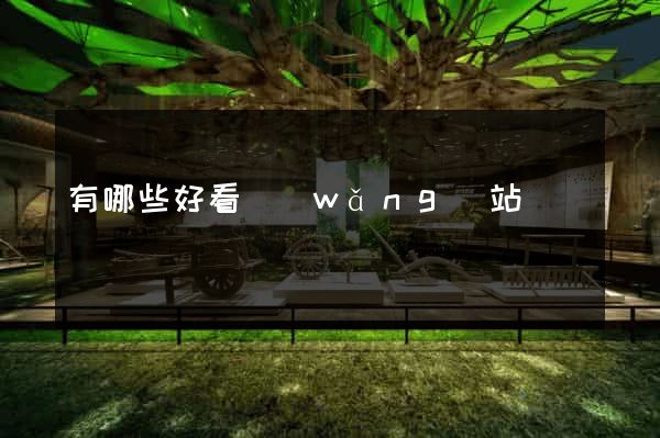 有哪些好看網(wǎng)站