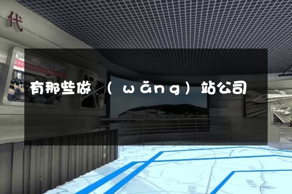 有那些做網(wǎng)站公司