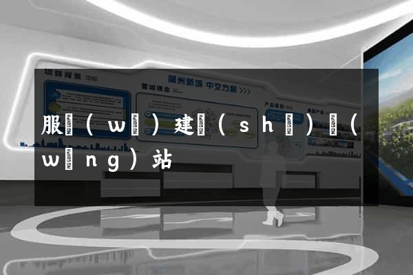服務(wù)建設(shè)網(wǎng)站