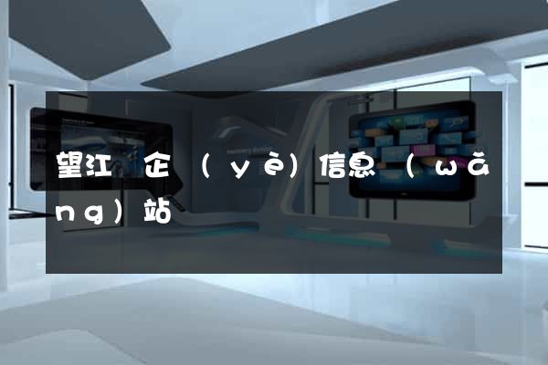 望江縣企業(yè)信息網(wǎng)站