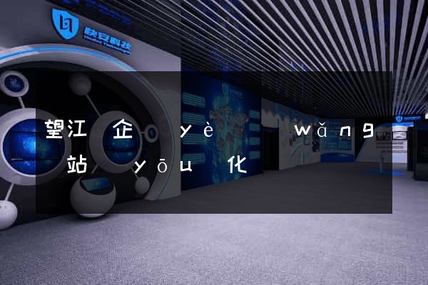 望江縣企業(yè)網(wǎng)站優(yōu)化