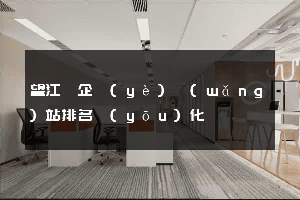 望江縣企業(yè)網(wǎng)站排名優(yōu)化
