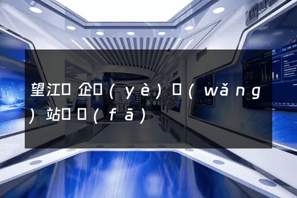 望江縣企業(yè)網(wǎng)站開發(fā)