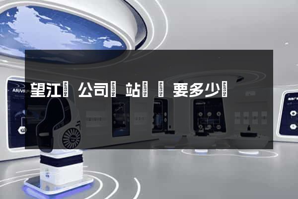 望江縣公司網站設計要多少錢