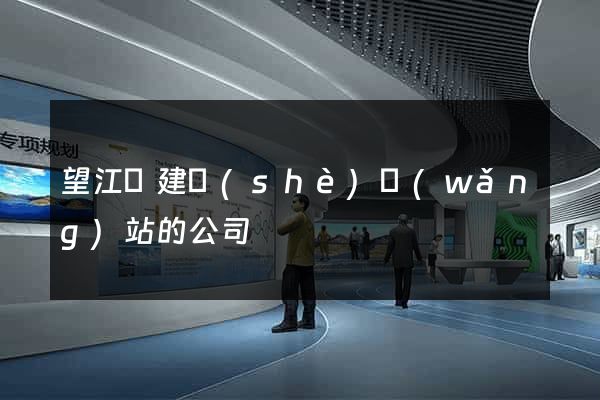 望江縣建設(shè)網(wǎng)站的公司