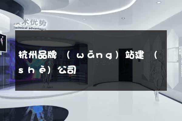 杭州品牌網(wǎng)站建設(shè)公司