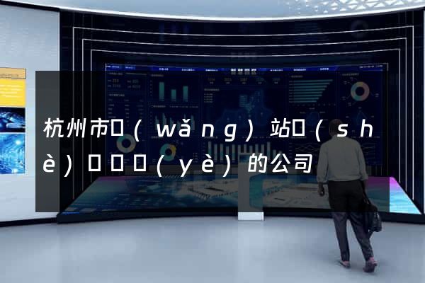 杭州市網(wǎng)站設(shè)計專業(yè)的公司