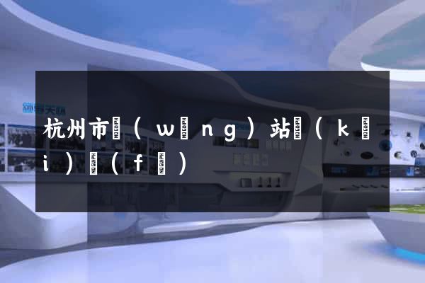 杭州市網(wǎng)站開(kāi)發(fā)
