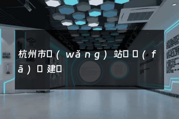 杭州市網(wǎng)站開發(fā)與建設