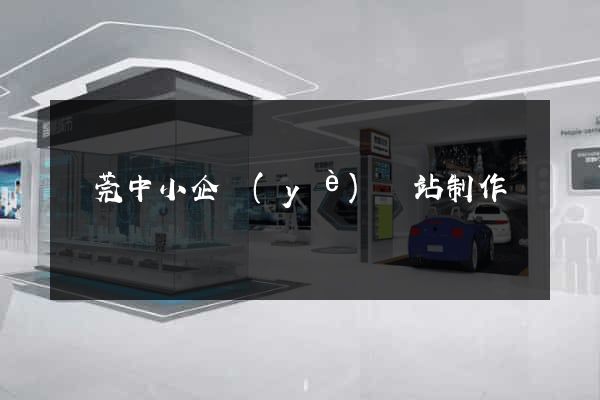 東莞中小企業(yè)網站制作