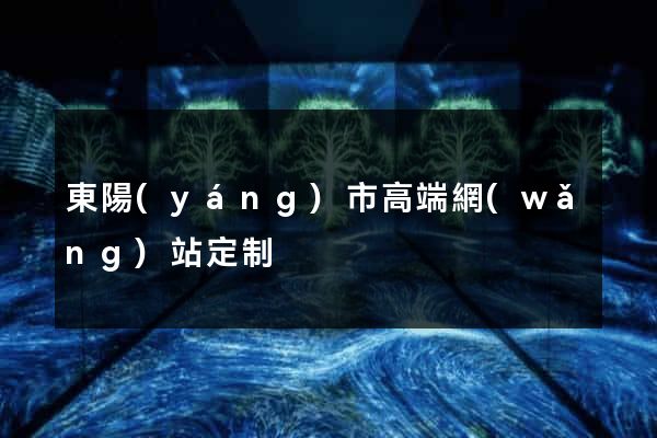 東陽(yáng)市高端網(wǎng)站定制