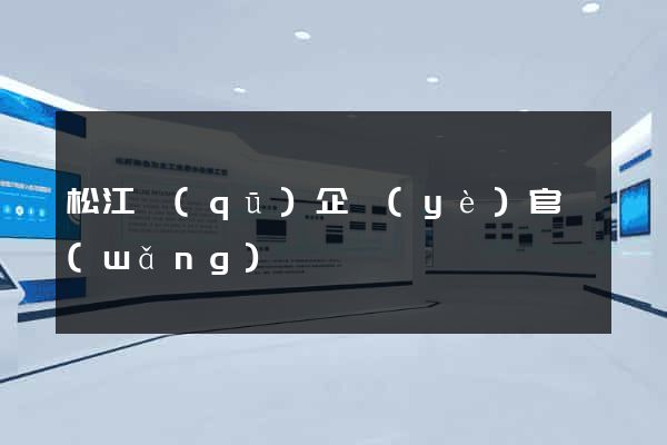 松江區(qū)企業(yè)官網(wǎng)設計