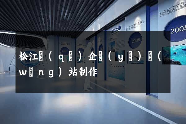 松江區(qū)企業(yè)網(wǎng)站制作
