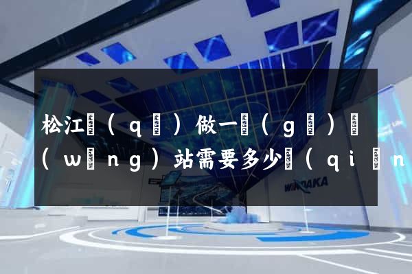 松江區(qū)做一個(gè)網(wǎng)站需要多少錢(qián)