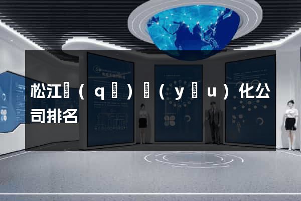 松江區(qū)優(yōu)化公司排名