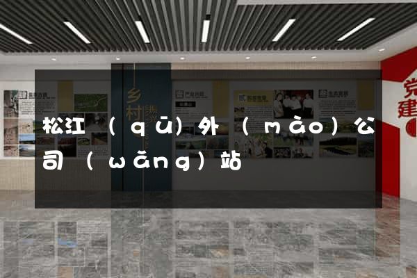 松江區(qū)外貿(mào)公司網(wǎng)站