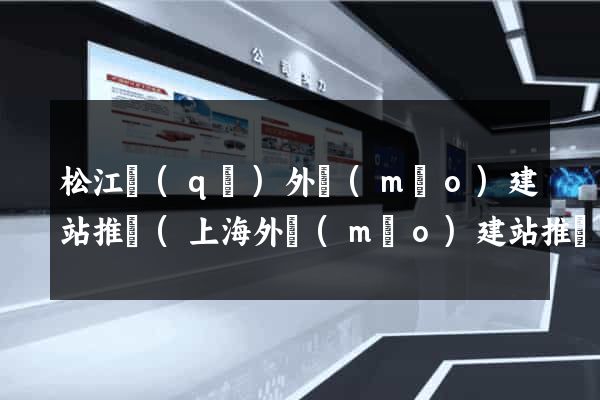松江區(qū)外貿(mào)建站推廣(上海外貿(mào)建站推廣公司)