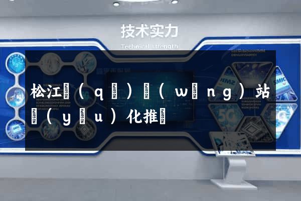 松江區(qū)網(wǎng)站優(yōu)化推廣
