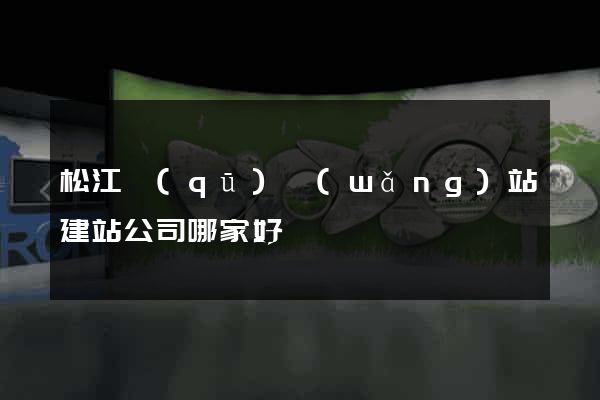 松江區(qū)網(wǎng)站建站公司哪家好