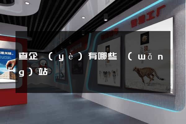 查企業(yè)有哪些網(wǎng)站