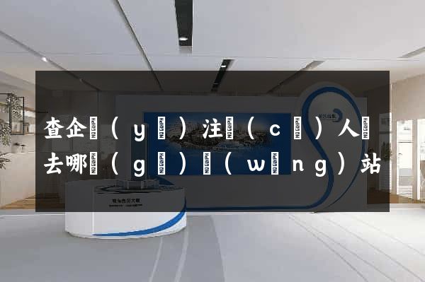 查企業(yè)注冊(cè)人員去哪個(gè)網(wǎng)站