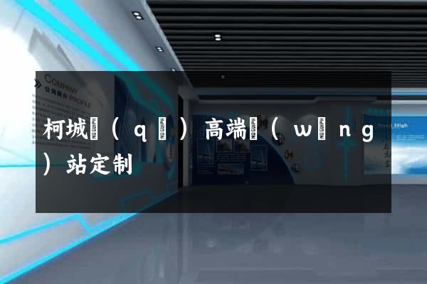 柯城區(qū)高端網(wǎng)站定制
