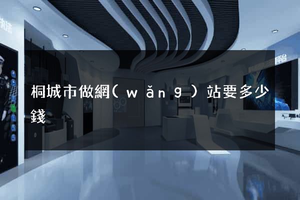 桐城市做網(wǎng)站要多少錢