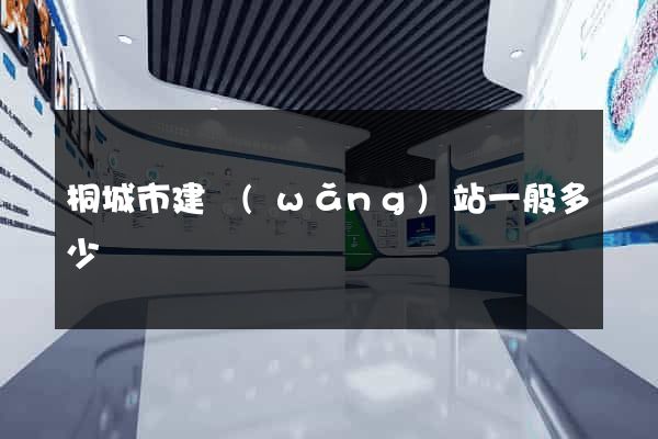 桐城市建網(wǎng)站一般多少錢
