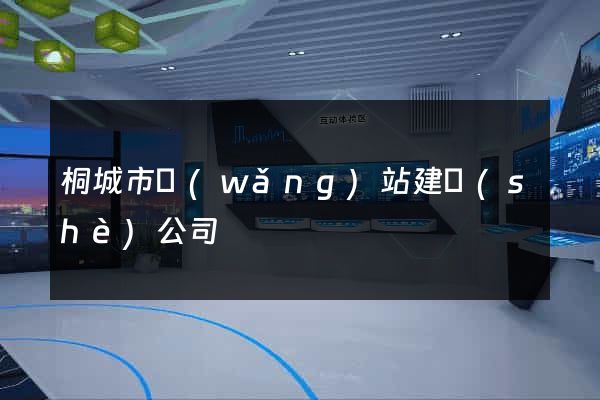 桐城市網(wǎng)站建設(shè)公司